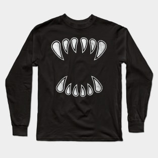 Halloween Monster Vampire Fangs Long Sleeve T-Shirt